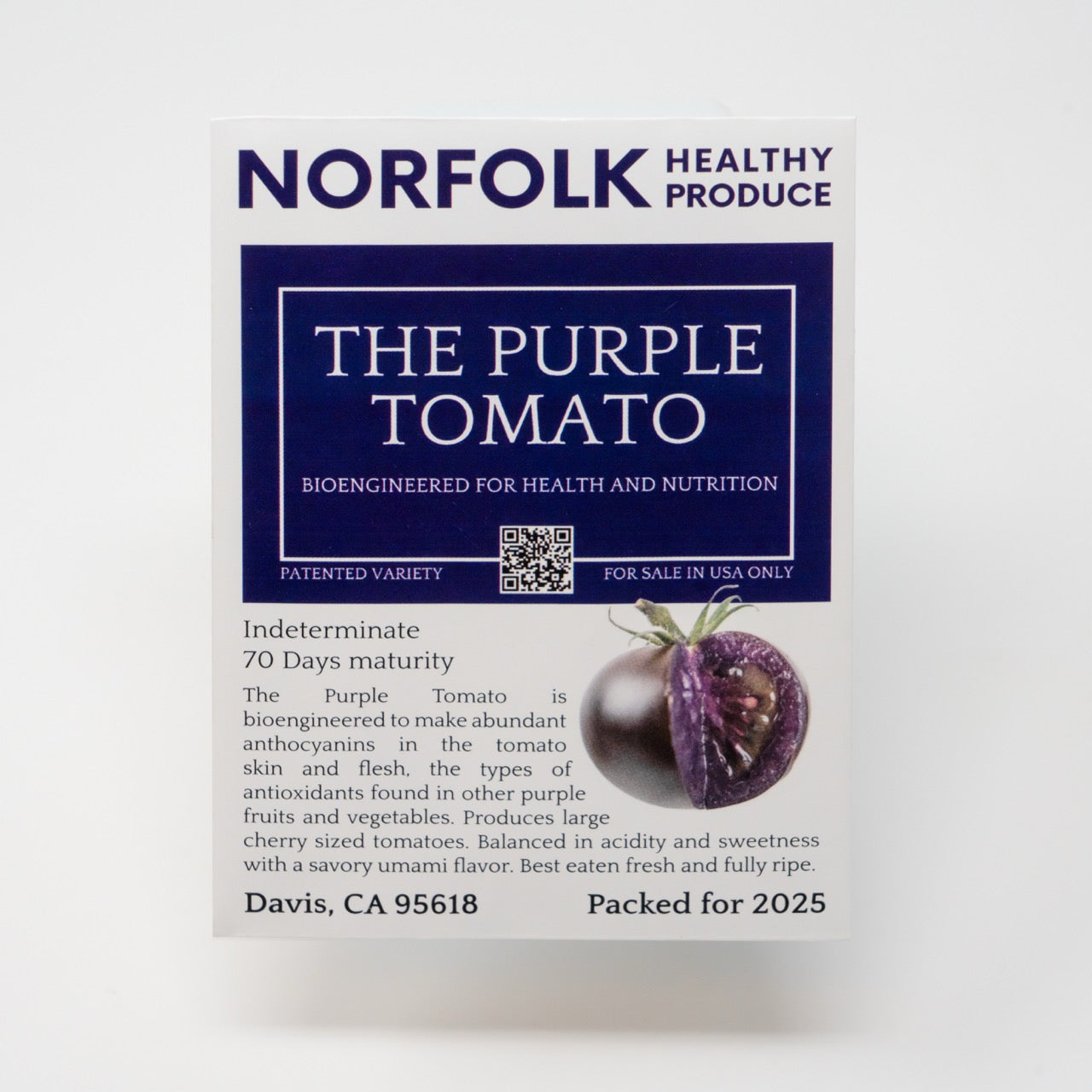 Purple Tomato Seed Packet